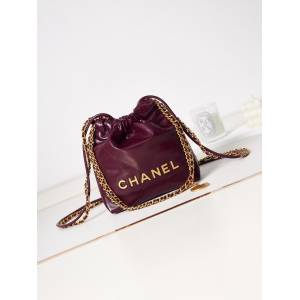 Chanel香奈兒23SAS3980專櫃新款鏈條女包 香奈兒mini22bag經典迷你版休閒時尚肩背包 djc6559
