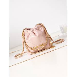 Chanel香奈兒23SAS3980專櫃新款鏈條女包 香奈兒mini22bag經典迷你版休閒時尚肩背包 djc6561