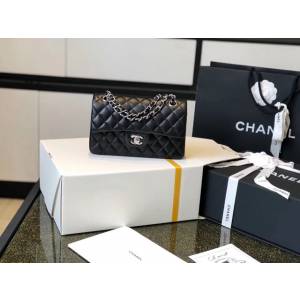 Chanel專櫃全新至尊版本CF鏈條斜挎女包 香奈兒經典原廠皮手袋中號口蓋包 djc6701