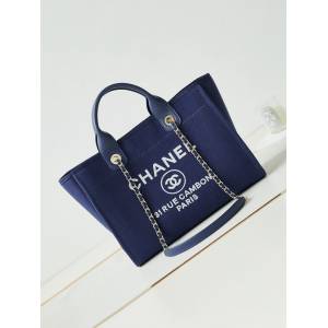 Chanel專櫃22s最新沙灘包女包 香奈兒媽咪包購物袋AS3257 djc6876