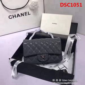 香奈兒CHANEL 升級版A1116小羊皮金銀鏈條單肩斜挎包 DSC1051