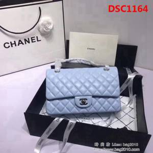 香奈兒CHANEL 升級版A1112進口小羊皮全新經典金銀鏈條肩背斜挎包 DSC1164