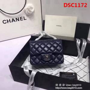 香奈兒CHANEL 升級版A1115進口小羊皮全新經典金銀鏈肩背斜挎包 DSC1172