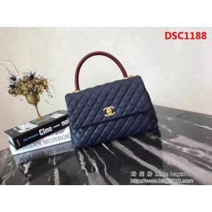 香奈兒CHANEL大號Chanel Coco handle全新頂級翻蓋單肩鏈條手柄包 肩帶可拆卸DSC1188