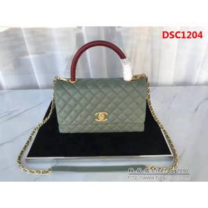 香奈兒CHANEL中號Chanel Coco handle全新頂級翻蓋單肩鏈條手柄包DSC1204