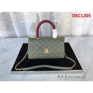 香奈兒CHANEL小號Chanel Coco handle全新頂級翻蓋單肩鏈條手柄包DSC1205