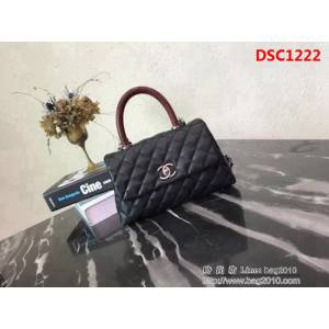 香奈兒CHANEL小號Chanel Coco handle全新頂級翻蓋單肩鏈條手柄包DSC1222