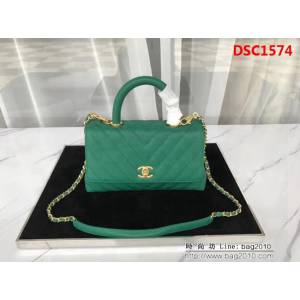 香奈兒CHANEL Coco handle全新頂級翻蓋單肩鏈條手柄包 DSC1574