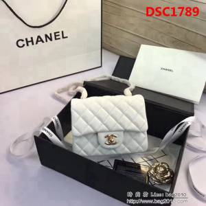 香奈兒CHANEL 升級版A1115全新經典小羊皮金銀鏈條單肩斜挎包 DSC1789