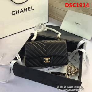 香奈兒CHANEL 升級版V線1116全新經典進口小羊皮 單肩斜挎鏈條包 DSC1914