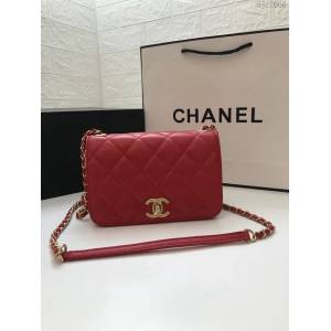 Chanel女包 AS0148最新款 菱格小牛皮與金色金屬口蓋包 香奈爾鏈條挎包 香奈兒單肩包 Chanel口蓋包  djc2668