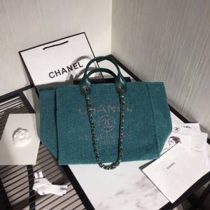 Chanel女包 大號 2019秋冬季新款購物袋 香奈兒沙灘包 香奈兒手提肩背包  djc3247