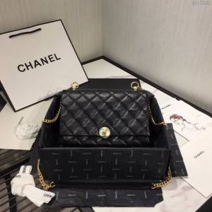 Chanel女包 AS1172大號 Chanel秋冬季珍珠包 香奈兒鏈條斜挎包 Chanel黑色女包  djc3802