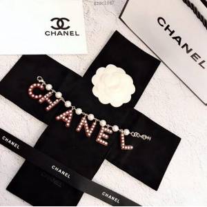chanel手鏈 亞克力字母 香奈兒橘色水晶手鏈 復古色彩  gzsc1047
