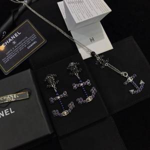 chanel耳環 潮海軍風 船錨耳釘 原單品質 S925銀針 耳環  gzsc1480