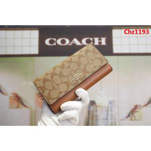 COACH蔻馳 原單 Coach53763 女士三折大手包 專櫃用料PVC拼頭層牛皮 專櫃爆款  Chz1193