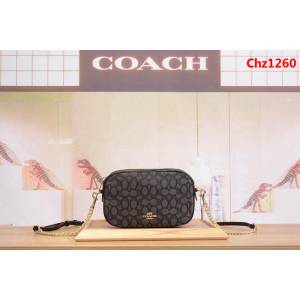 COACH蔻馳 F28959 新款帆布小方包 相機包 超級百搭 女士單肩斜跨包  Chz1260