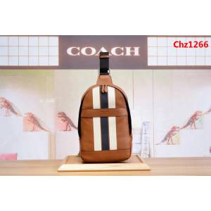 COACH蔻馳 72226 全皮胸包 頭層牛皮單肩包 男女同款 時尚經典  Chz1266