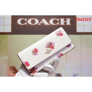 COACH蔻馳 53747# 女士信封錢包 卡位/零錢位齊全 時尚按扣  Chz1323