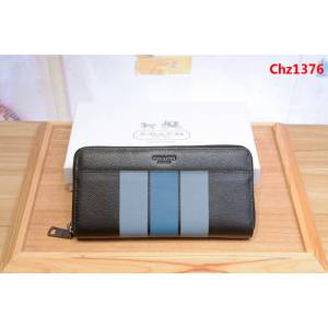 COACH蔻馳 F58109 coach最新款拼色 男士長款錢包 錢夾  Chz1376