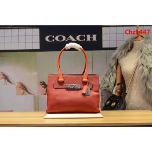 COACH蔻馳 原單正品 36514 荔枝紋牛皮 手提女包  Chz1447