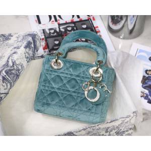 Dior包 迪奧三格包 Lady Di0r Mini天鵝絨系列 Dior手提女包  Dyd1035