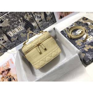 Dior女包 迪奧Travel菱格紋化妝包洗漱包 Dior手提肩背斜挎包  dfk1696