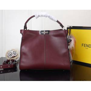 FENDI芬迪 Peekaboo 手袋 小牛皮手提肩背包 4401  fd1594