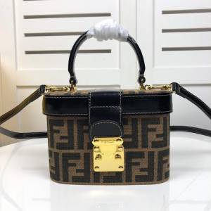 FENDI芬迪 原單品質Fendi超火的vintage老花箱子 中古界限量版 經典色老花 F0810   fd1787