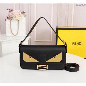 FENDI女包 小牛皮迷你手袋 鉚釘和金屬 BAG BUGS眼睛圖案 芬迪女斜挎包  fdz2030
