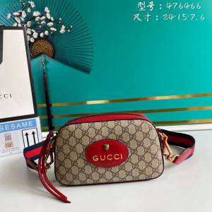 Gucci古馳包包 G家新款男包 476466 古奇相機包 Gucci單肩斜挎包 gdj1454