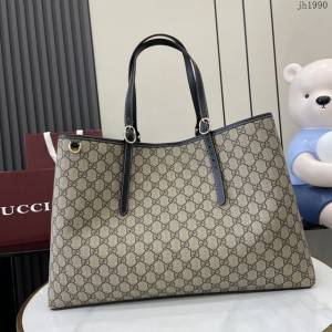 Gucci專櫃古馳最新款Emblem系列大號托特包 jh1990型號：815212