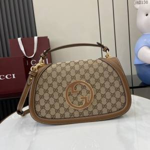Gucci專櫃古馳最新款Blondie系列中號手提包原廠皮肩背女包 jh2130型號：815719
