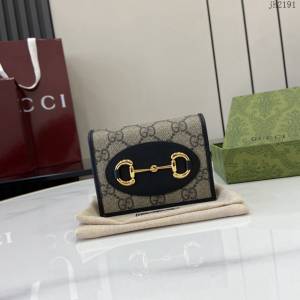 Gucci專櫃古馳最新款Horsebit 1955系列卡包零錢包卡夾 jh2191型號：621887