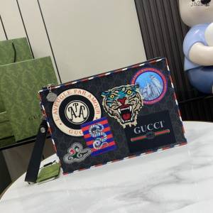 Gucci專櫃古馳最新款Ophidia系列手包男士手拿包 jh2281型號：496346