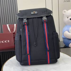 Gucci專櫃古馳最新款男士背包雙肩包 jh2400型號：429037