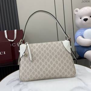 Gucci專櫃古馳最新款購物袋GG圖案條紋織大號肩背包 jh2636型號：815216