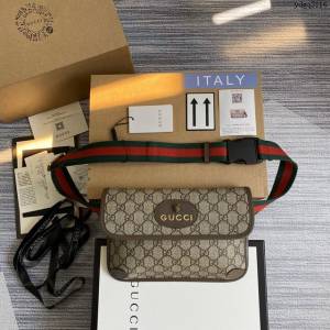 Gucci新款原廠皮女包 古馳2019最新系列胸包 Gucci男女通用款腰包挎包 493930  ydg3116