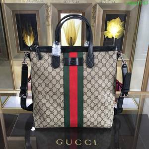 GUCCI 古馳男包 新款 368558 pvc配皮 Gucci男包 男士手提包 可肩背