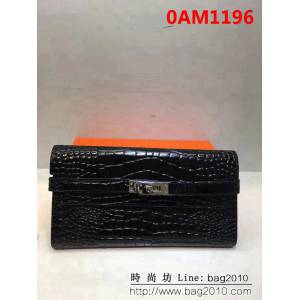 愛馬仕Hermès鱷魚紋 constance康斯坦錢包 凱莉手包 0AM1196