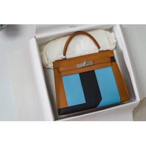 Hermes女包 愛馬仕外縫字母凱莉 28cm Epsom皮 字母J  am2014
