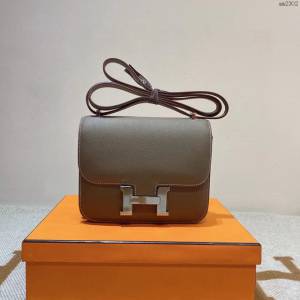Hermesn康康女包 愛馬仕Constance斜挎包 Epsom皮  am2302