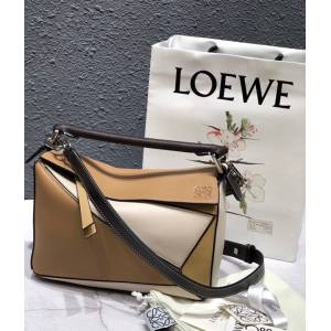 LOEWE經典爆款包包 羅意威小號Puzzle拼接手提斜挎包 10172  tcl1180
