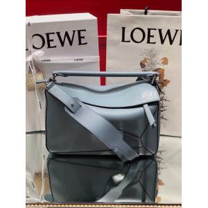 LOEWE經典爆款包包 羅意威中號Puzzle幾何拼接手提斜挎包 10171  tcl1317