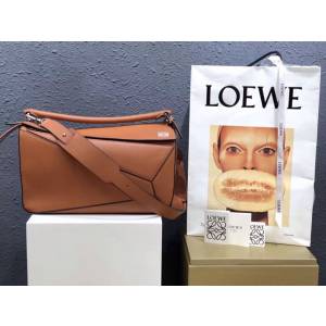 LOEWE包包 羅意威大號Puzzle幾何拼接手提斜挎包 10170  tcl1394