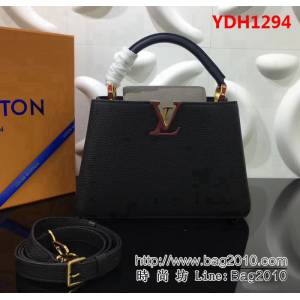 路易威登LV頂級原單2018新款 M94517黑配卡其手提包 YDH1294