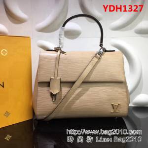 路易威登LV頂級原單M41302奶茶色 CLUNY MM 中號手提肩背包 YDH1327