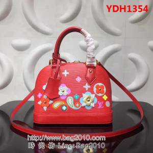 路易威登LV頂級原單2018新品Alma BBM54836 罌粟紅 YDH1354