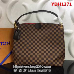 路易威登LV頂級原單 M43703 啡格配紅裏 購物包 YDH1371