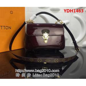 路易威登LV頂級原單53352 淑女風格手提肩背兩用漆光皮包 YDH1463